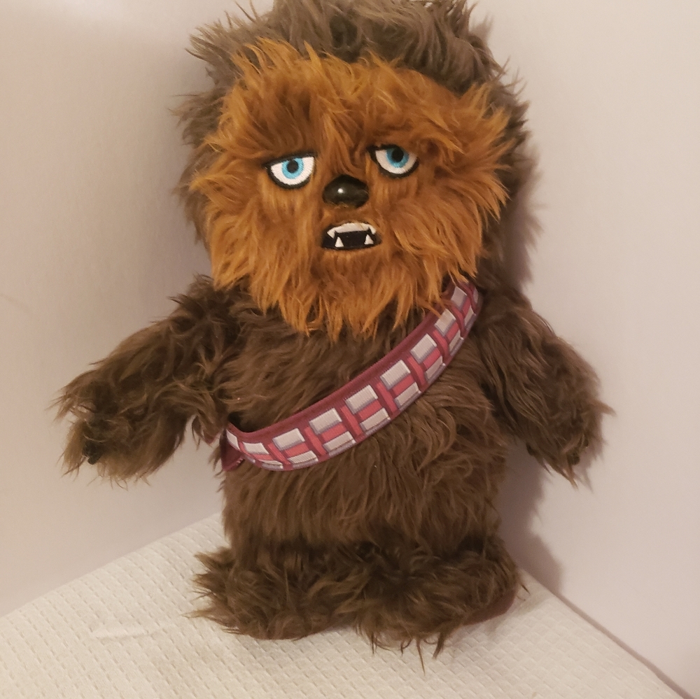 Chewbacca Plush Walk N' Roar Sounds Disney Star Wars Moving Sounds Working 12"